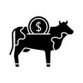 cash cow flat vector icon which can easily modify or edit Royalty Free Stock Photo