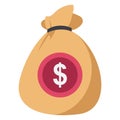 Cash, currency Color Vector icon which can easily modify or edit