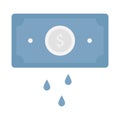 Cash down Flat Vector icon which can easily modify or edit Royalty Free Stock Photo