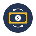 Cash flow, dollar,  Vector Icon which can easily modify Royalty Free Stock Photo