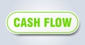cash flow sign. rounded isolated button. white sticker Royalty Free Stock Photo