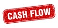 cash flow stamp. cash flow square grungy isolated sign. Royalty Free Stock Photo