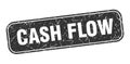 cash flow stamp. cash flow square grungy isolated sign. Royalty Free Stock Photo