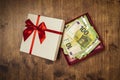 A cash gift or money