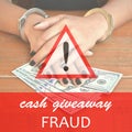 Cash Giveaway Fraud Royalty Free Stock Photo