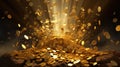 cash gold coin explosion