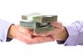 Cash in hand as a loan symbol Royalty Free Stock Photo