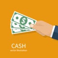 Cash in hand Royalty Free Stock Photo