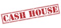 Cash house stamp on white background Royalty Free Stock Photo