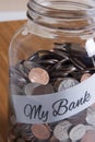 Cash Jar Filled for my Bank Royalty Free Stock Photo