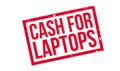 Cash For Laptops rubber stamp Royalty Free Stock Photo