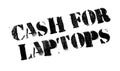 Cash For Laptops rubber stamp Royalty Free Stock Photo