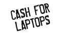 Cash For Laptops rubber stamp Royalty Free Stock Photo