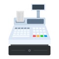 Cash machine flat icon vector isolated Royalty Free Stock Photo