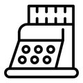 Cash machine icon, outline style Royalty Free Stock Photo