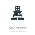 Cash machine icon vector. Trendy flat cash machine icon from e commerce collection isolated on white background. Vector Royalty Free Stock Photo