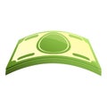 Cash money pack icon, cartoon style Royalty Free Stock Photo