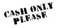 Cash Only Please rubber stamp Royalty Free Stock Photo