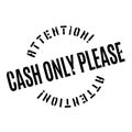 Cash Only Please rubber stamp Royalty Free Stock Photo