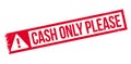 Cash Only Please rubber stamp Royalty Free Stock Photo