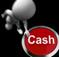 Cash Pressed Means Money Finances And Wealth