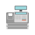 Cash register for business concept. vector illustration