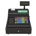 Cash register closeup, 3D rendering Royalty Free Stock Photo