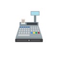 Cash register flat icon, vector sign, colorful pictogram isolated on white. Royalty Free Stock Photo
