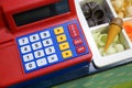 A cash register in ice-cream shop Royalty Free Stock Photo