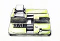 Cash register illustration