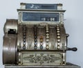 An old cash register close up Royalty Free Stock Photo