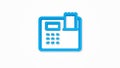 cash register realistic icon. 3d line vector illustration. Top view