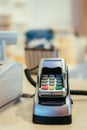 Cash register in a store, sales