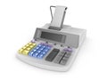 Cash register on white background