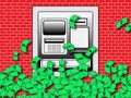Cash Spouting ATM Machine Royalty Free Stock Photo