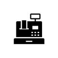 Cash till silhouette icon