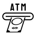 Cash withdrawal icon