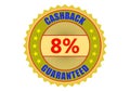 Cashback 8% Guaranteed Label