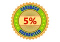 Cashback 5% Guaranteed Label