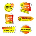 Cash back label Royalty Free Stock Photo