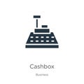 Cashbox icon vector. Trendy flat cashbox icon from business collection isolated on white background. Vector illustration can be Royalty Free Stock Photo