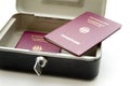 Cashbox with passport