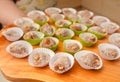 Cashew balls Cajuzinho . Typical Brazilian sweet. Brazilian food.