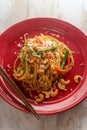 Cashew Coconut Lo Mein Royalty Free Stock Photo