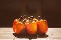 Cashew fruits in a bundle