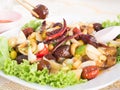 Cashew nut fried chilli thaifood Royalty Free Stock Photo