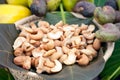Cashew nuts and fruits