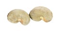Cashew nuts, snacks on white Royalty Free Stock Photo