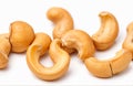 Cashews, cut out on white background