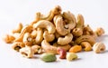Cashews Dryfruit White photo Royalty Free Stock Photo